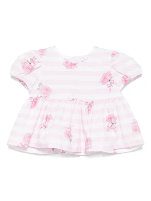 Monnalisa blusa con rayas estampadas