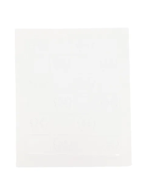 Monnalisa bow-motif blanket (80cm x 75cm)