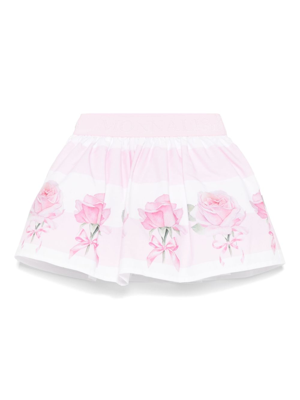 Monnalisa Rok met roosprint Roze