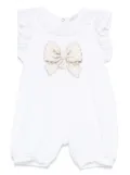 Monnalisa bow-print pyjamas - White