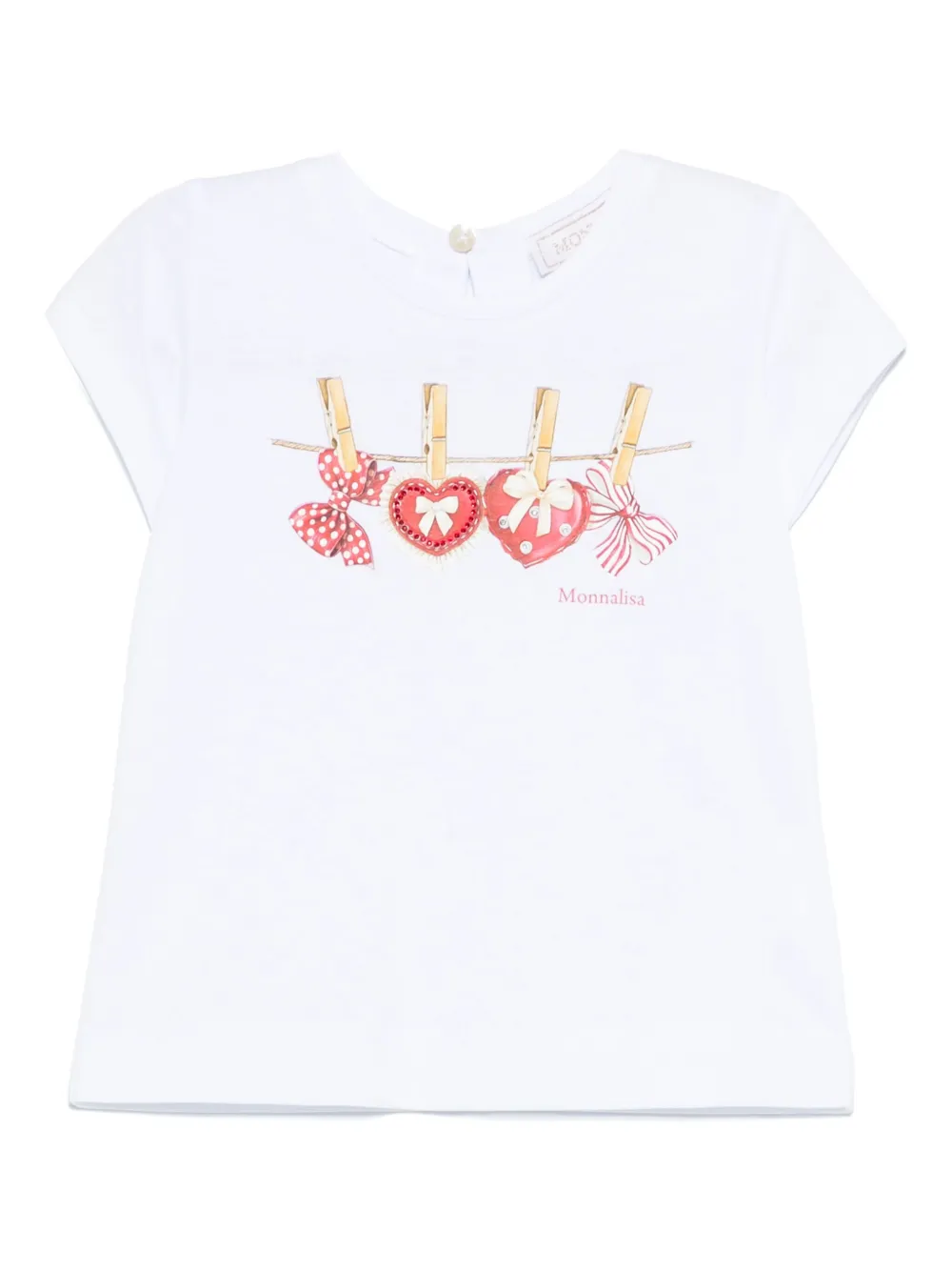 Monnalisa T-shirt met print Wit