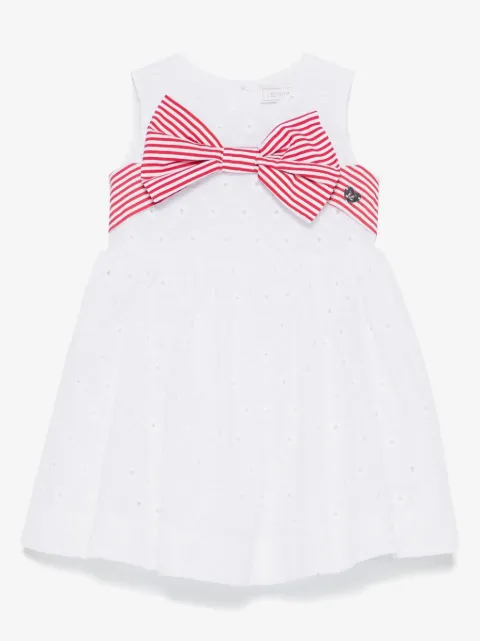 Monnalisa floral-embroidered dress
