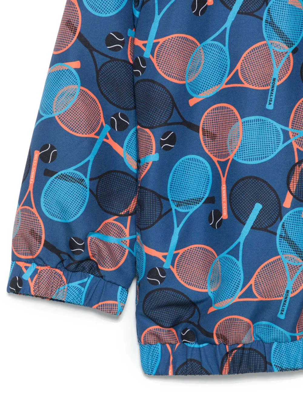Monnalisa Jack met grafische print Blauw