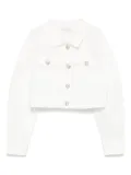 Monnalisa denim jacket - White