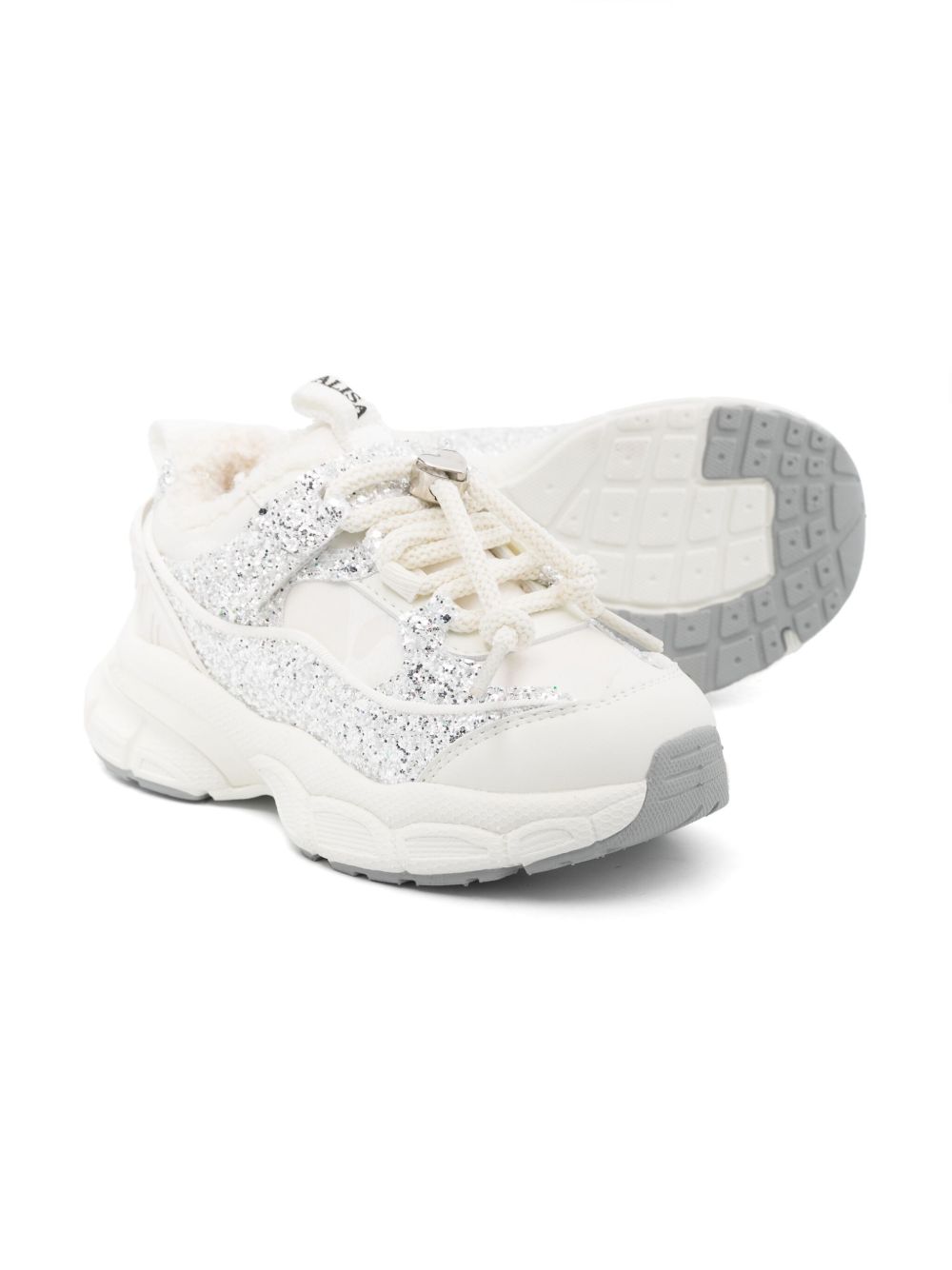 MONNALISA GLITTERED SNEAKERS