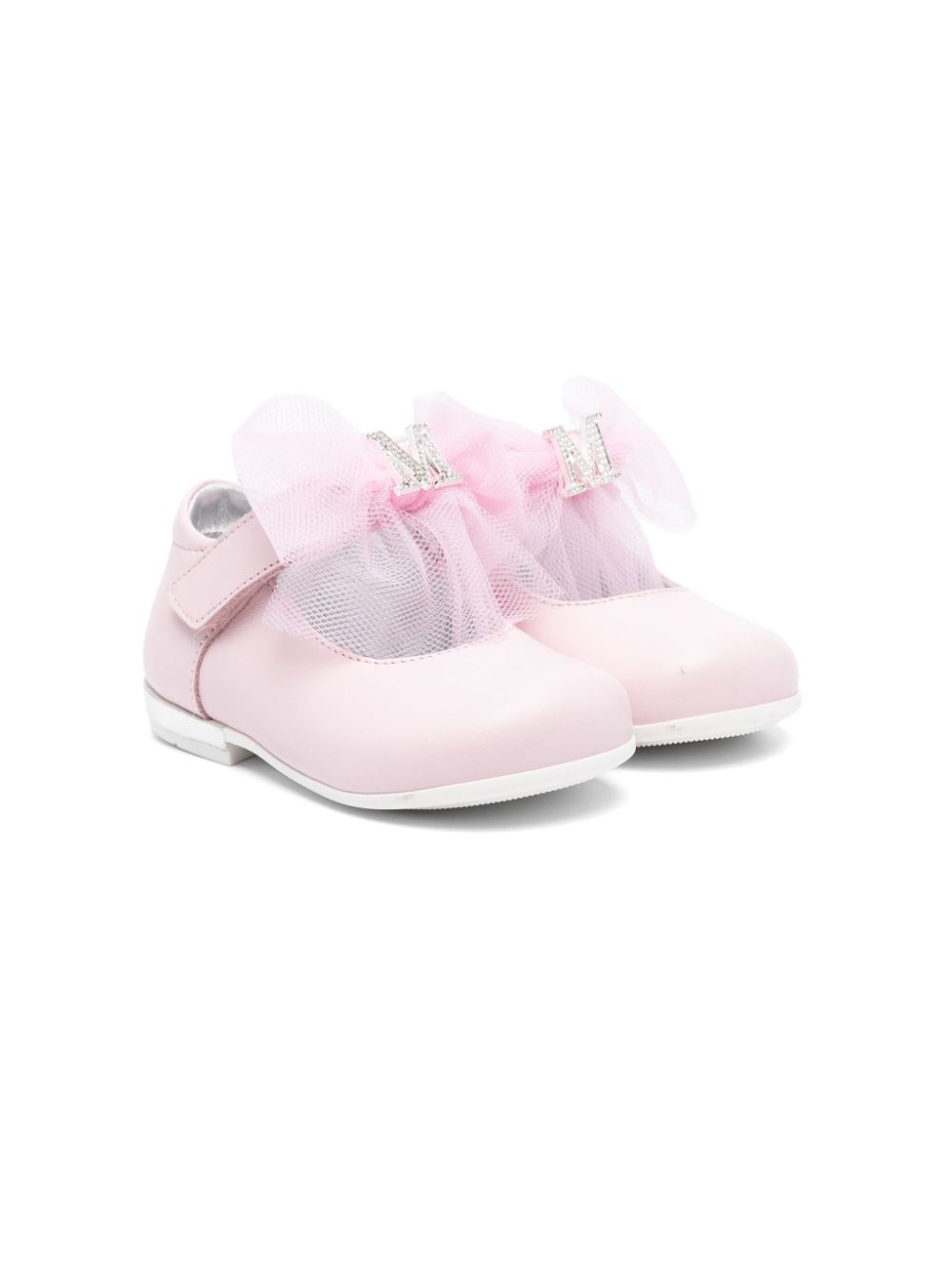 Monnalisa Ballerina's met strikdetail Roze