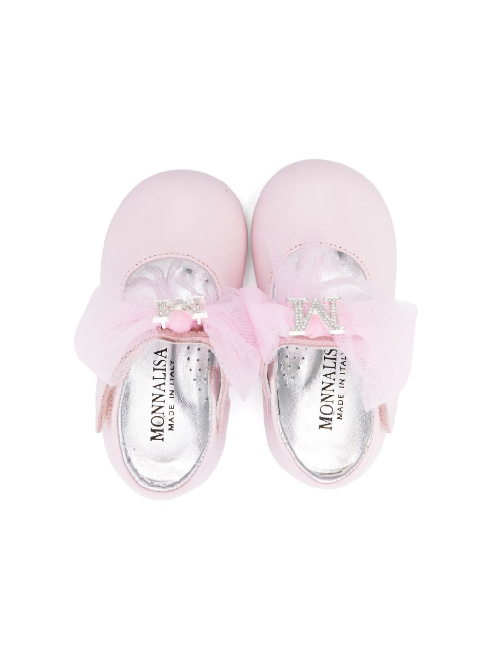 Monnalisa Ballerina's met strikdetail Roze