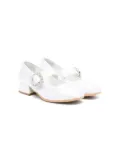 Monnalisa satin ballet flats - White