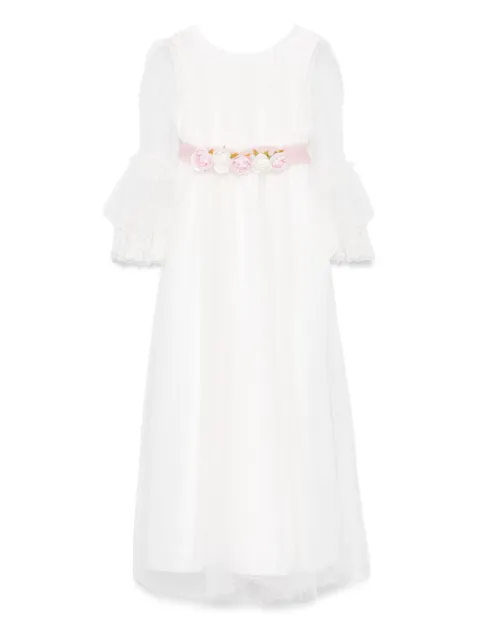 Monnalisa floral-embroidery dress