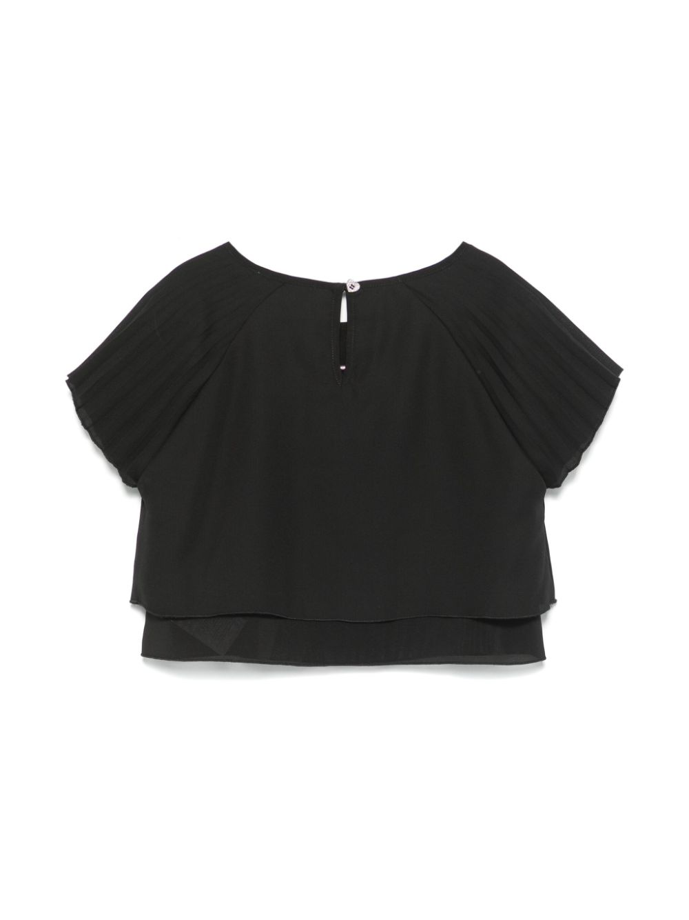 Monnalisa Crêpe shirt Zwart