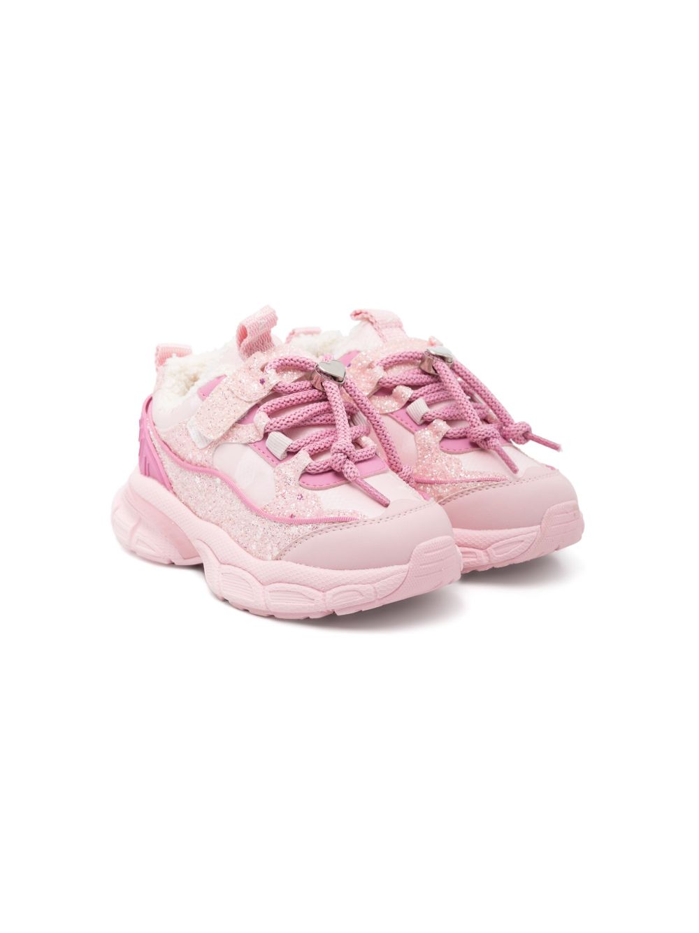 Monnalisa glittered sneakers Pink