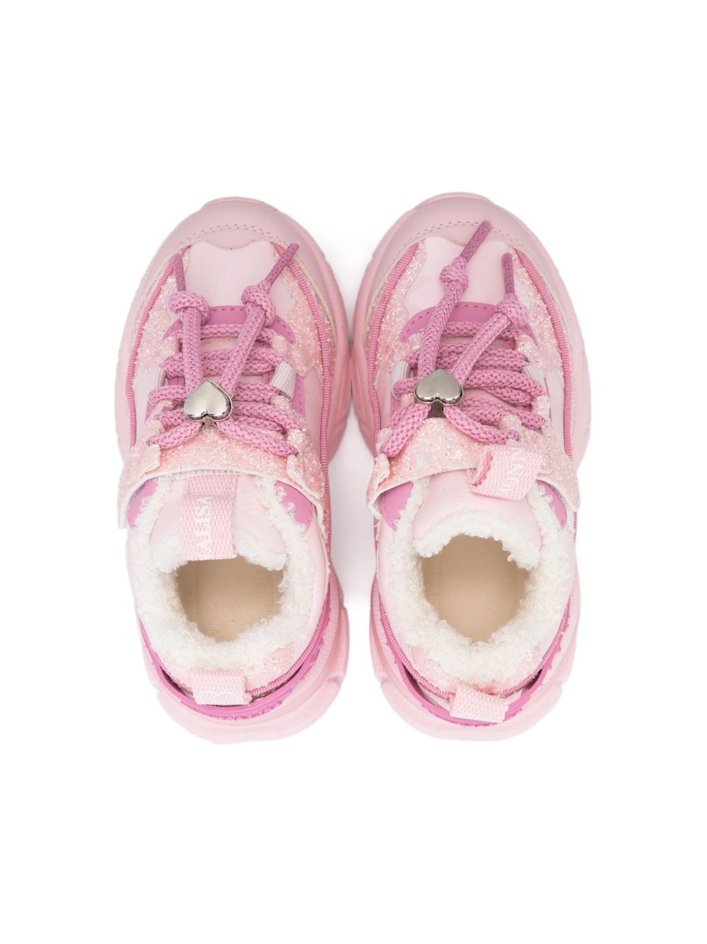 Monnalisa glittered sneakers Pink