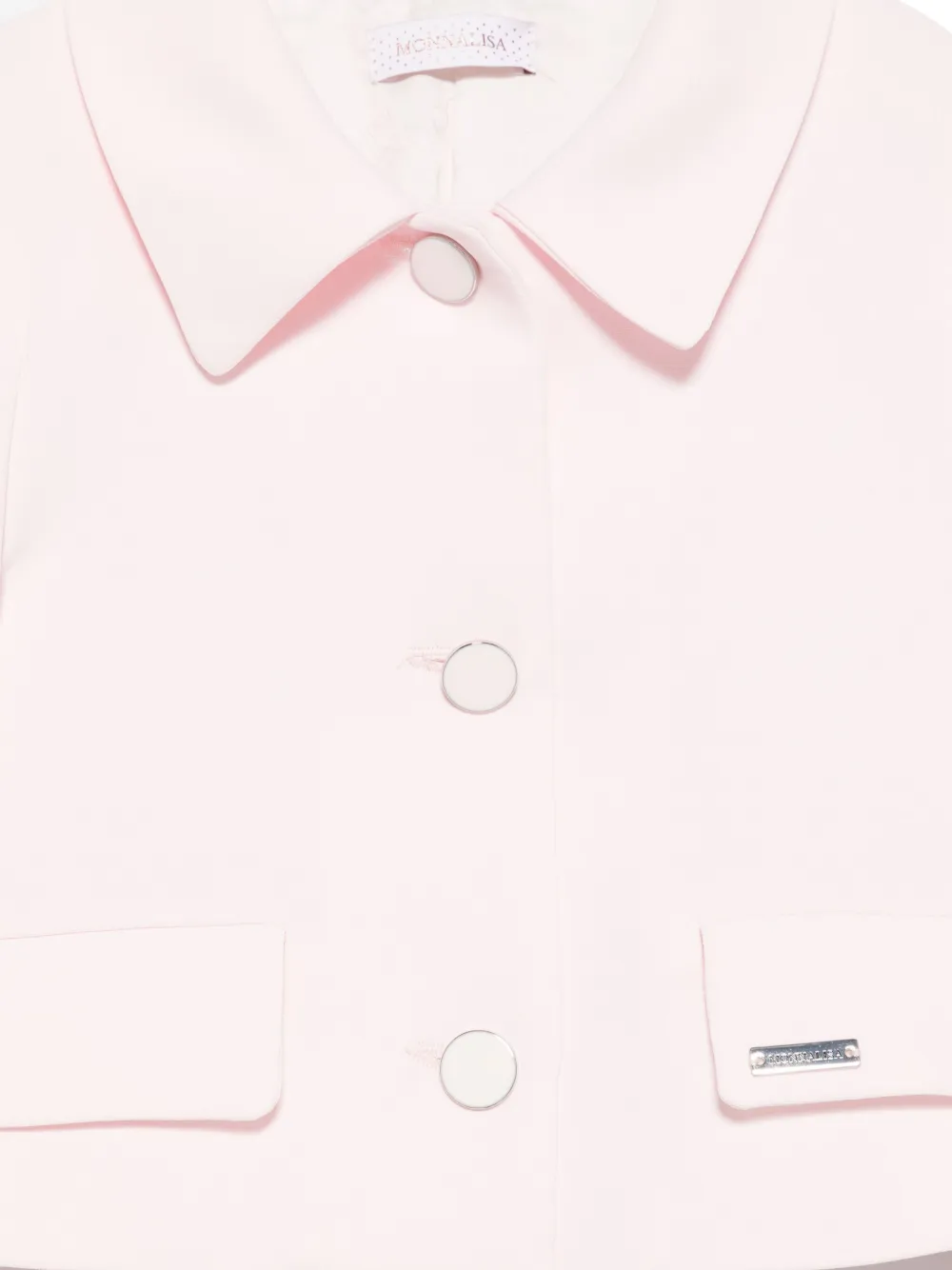 Monnalisa Cropped blazer Roze
