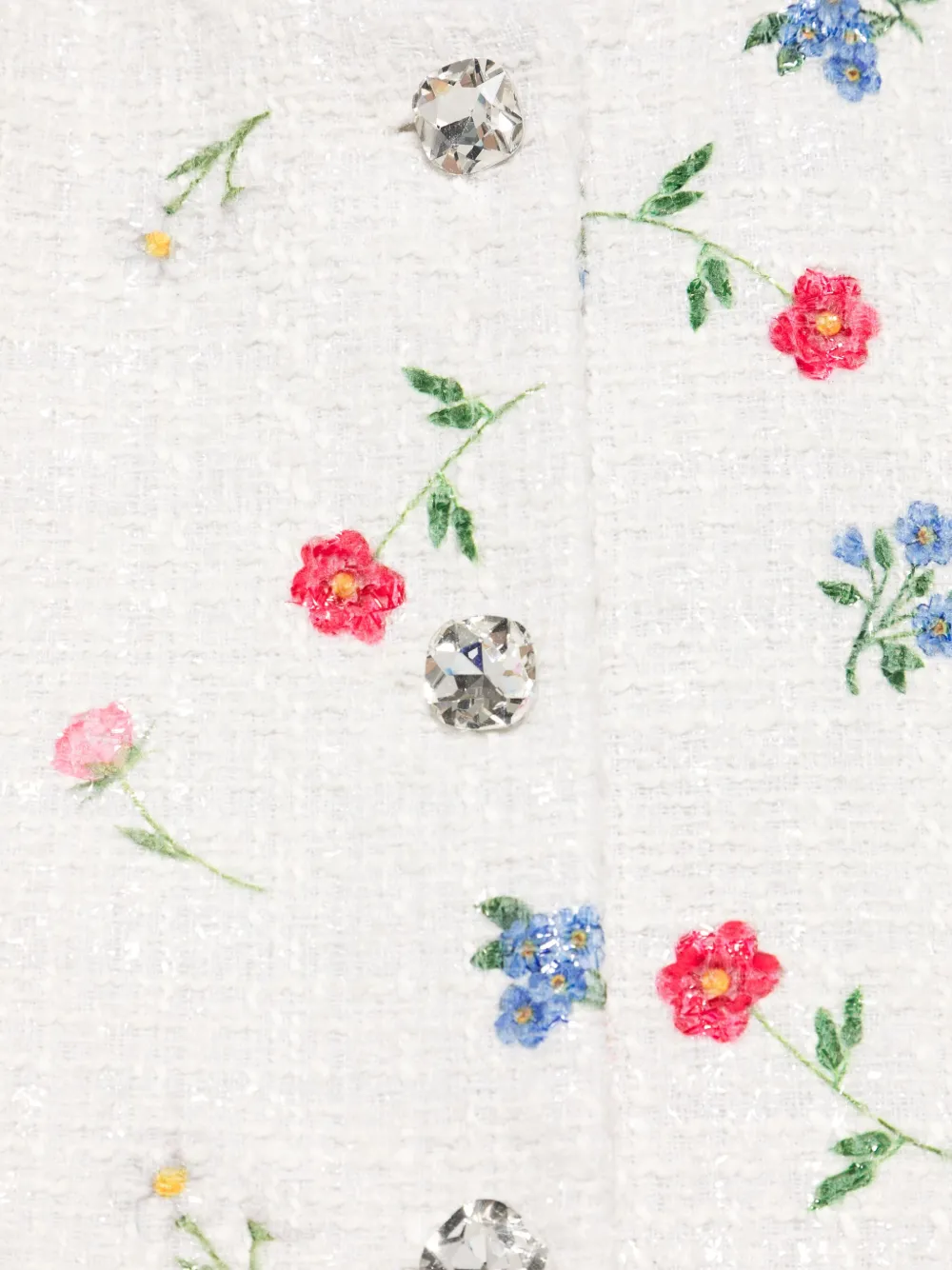 Monnalisa Jack met bloemenprint Wit