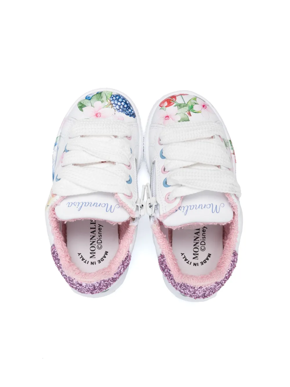 Monnalisa x Disney sneakers met Alice-print Wit