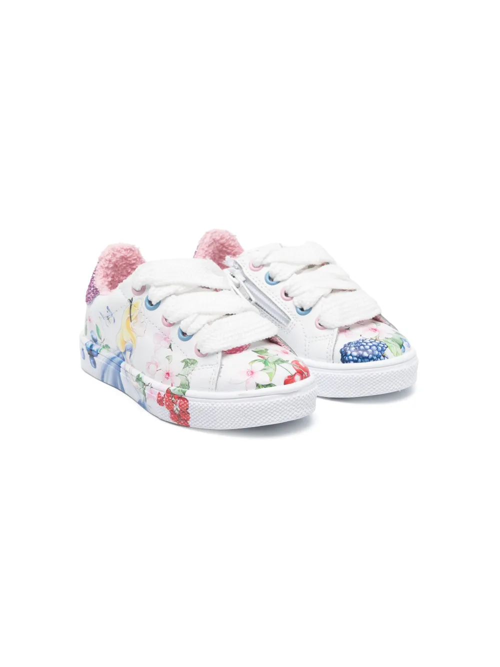 Monnalisa x Disney sneakers met Alice-print Wit