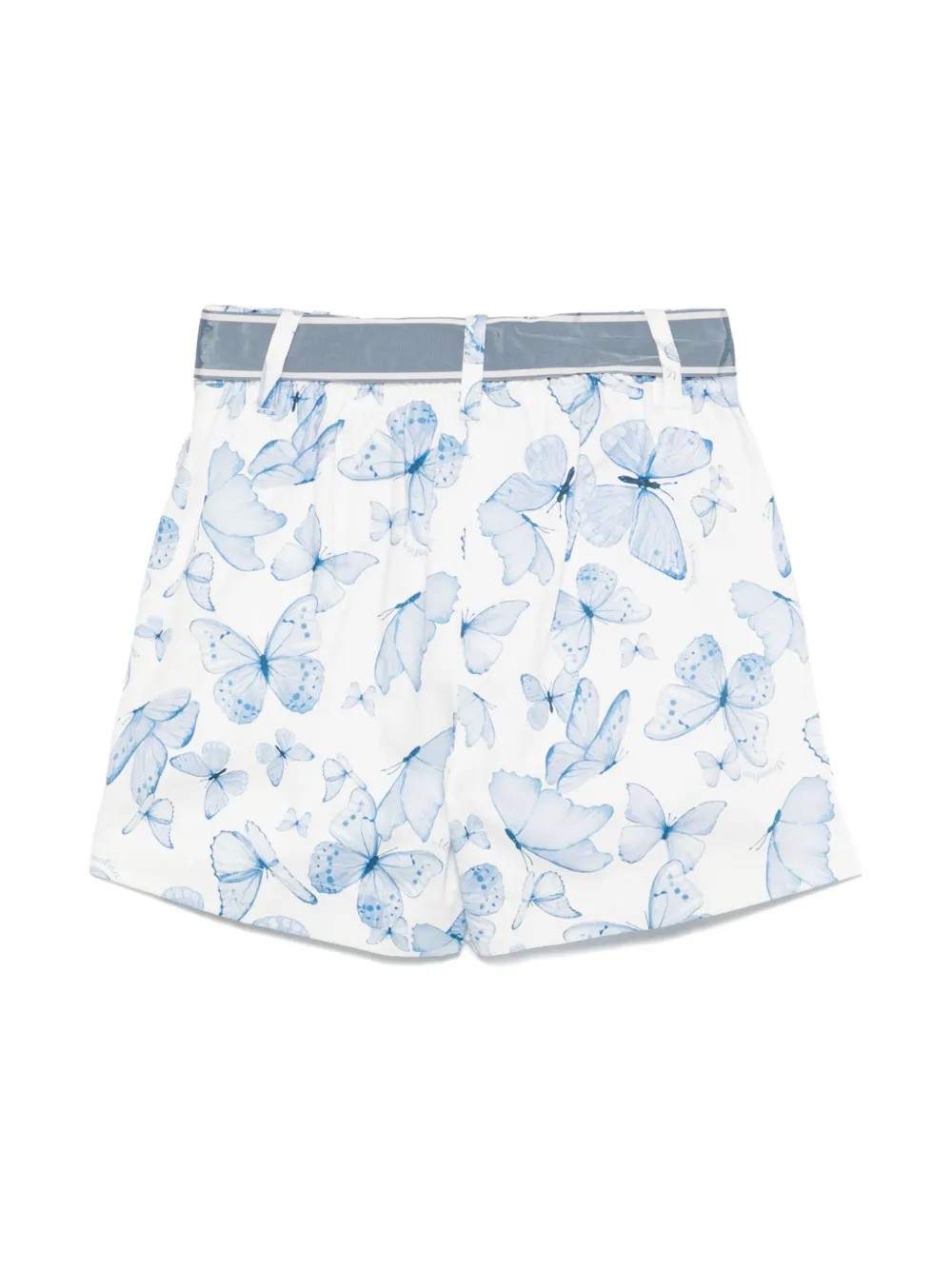 Monnalisa Shorts met vlinderprint Wit
