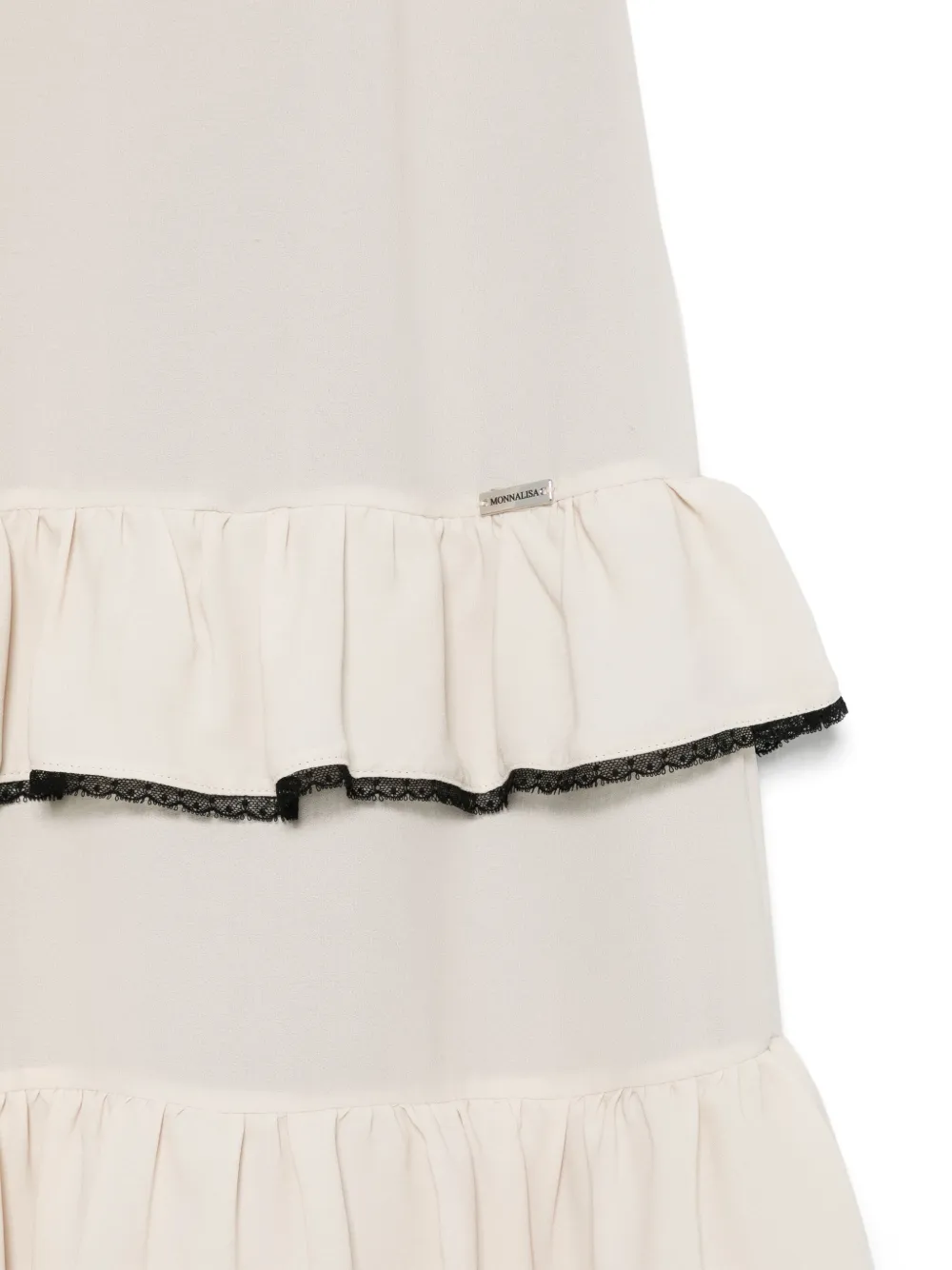 Monnalisa Jurk met ruches Beige