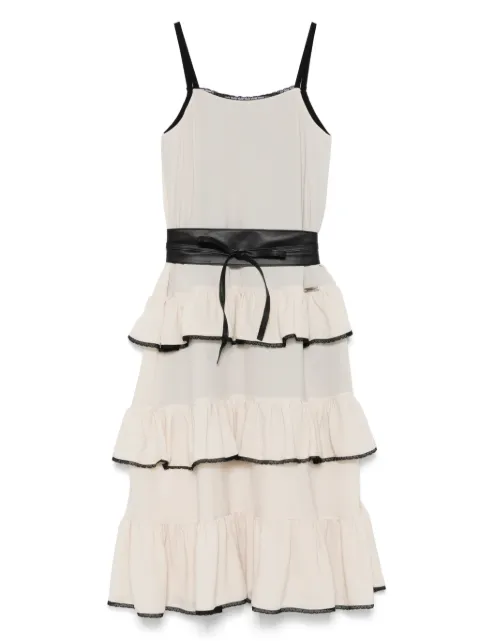 Monnalisa vestido con detalle de volantes