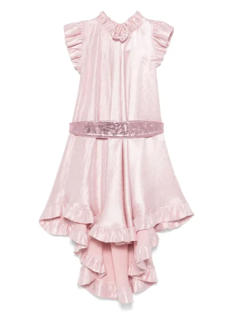 Monnalisa vestido con efecto metalizado