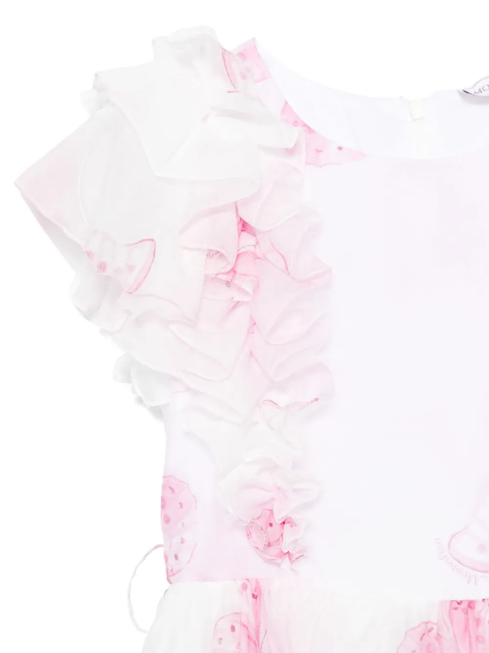 Monnalisa Jurk met vlinderprint Roze