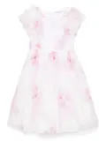 Monnalisa butterfly-print dress - Pink