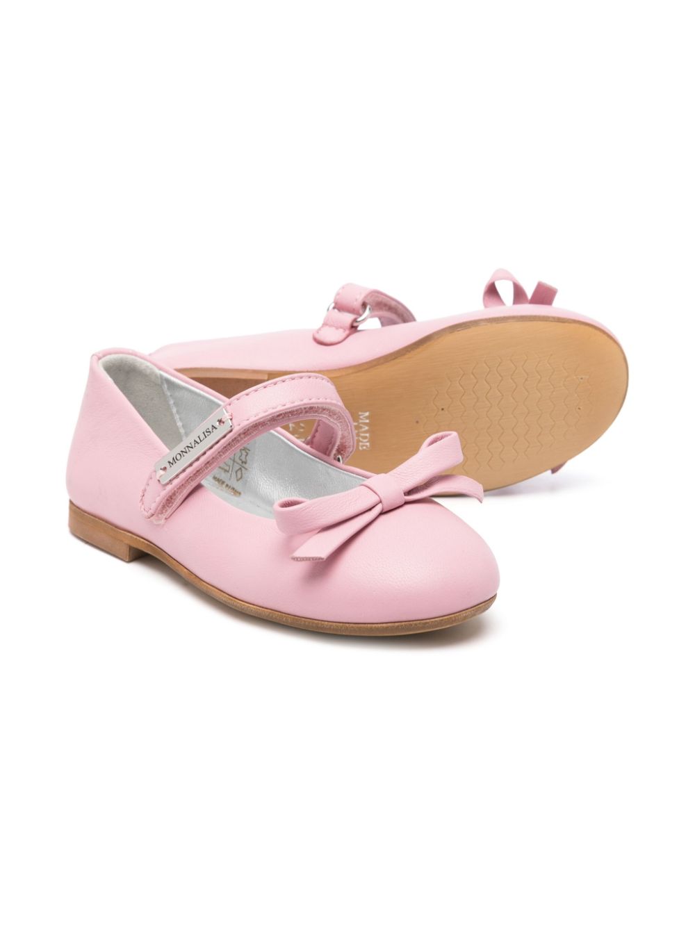 Monnalisa Ballerina's met strikdetail Roze