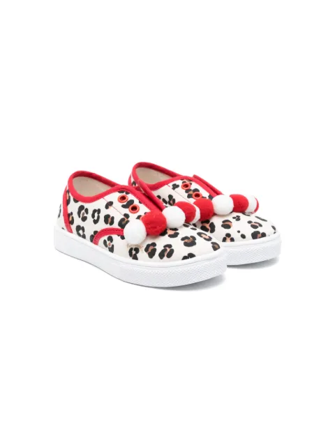 Monnalisa leopard-print sneakers