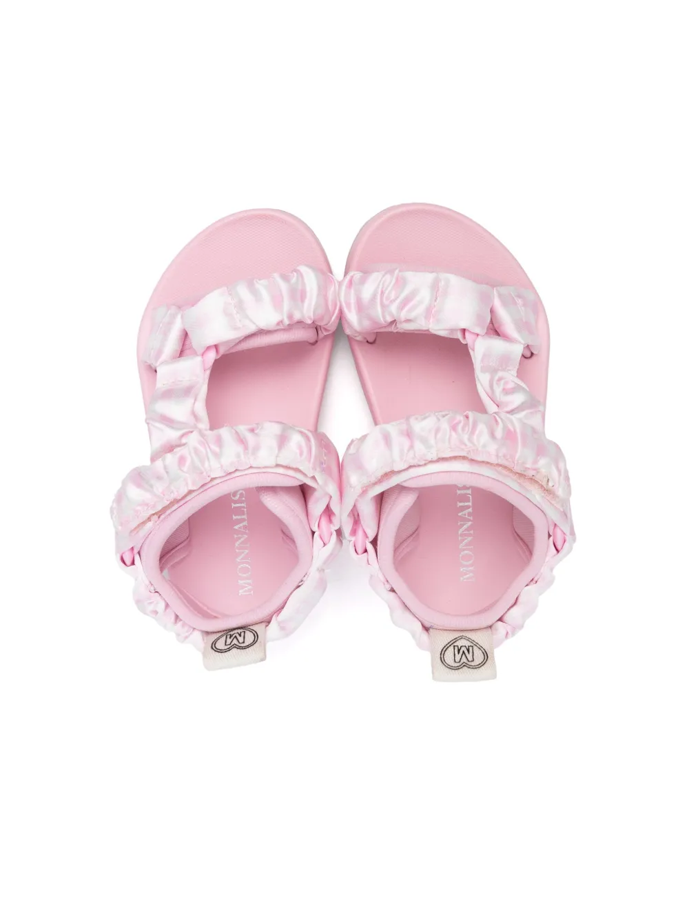 Monnalisa Sandalen met gingham ruit Roze