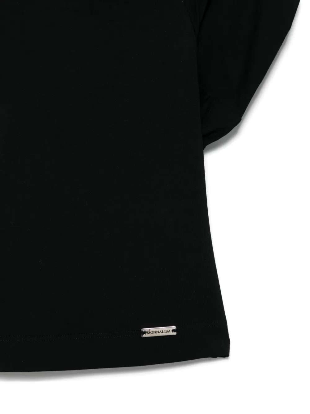 Monnalisa Lichtgewicht jersey T-shirt Zwart