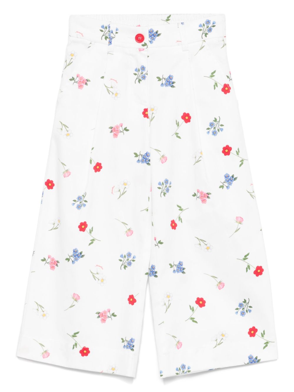 Monnalisa floral-print trousers - White