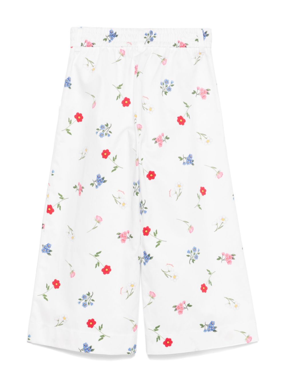 Monnalisa floral-print trousers - White