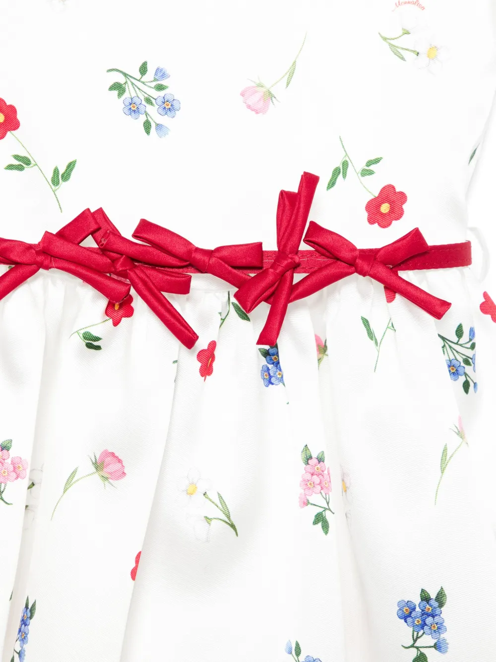Monnalisa Jurk met bloemenprint Wit
