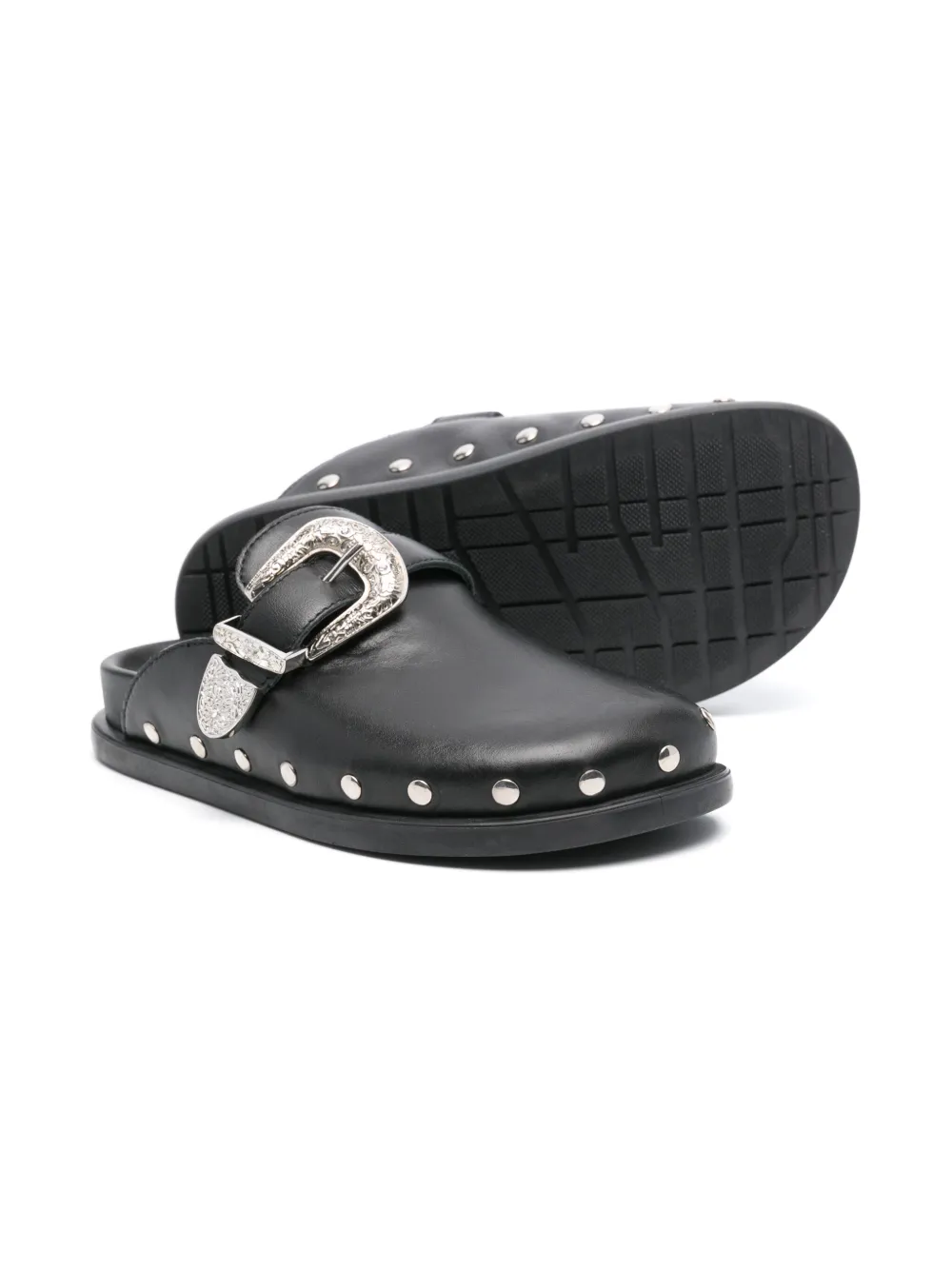 Monnalisa stud-embellished clogs Black