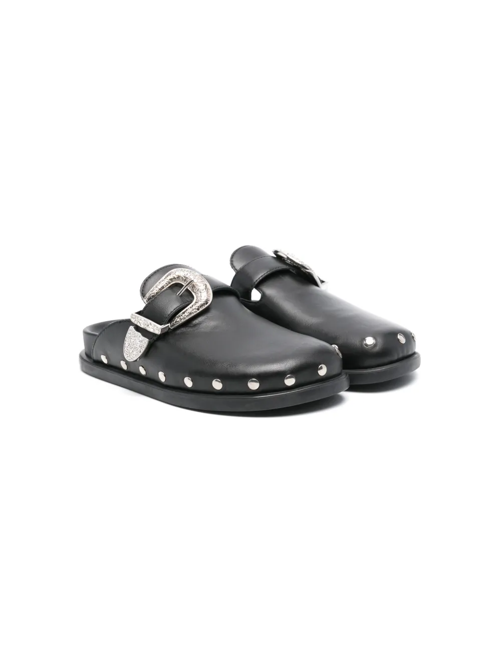 Monnalisa stud-embellished clogs Black