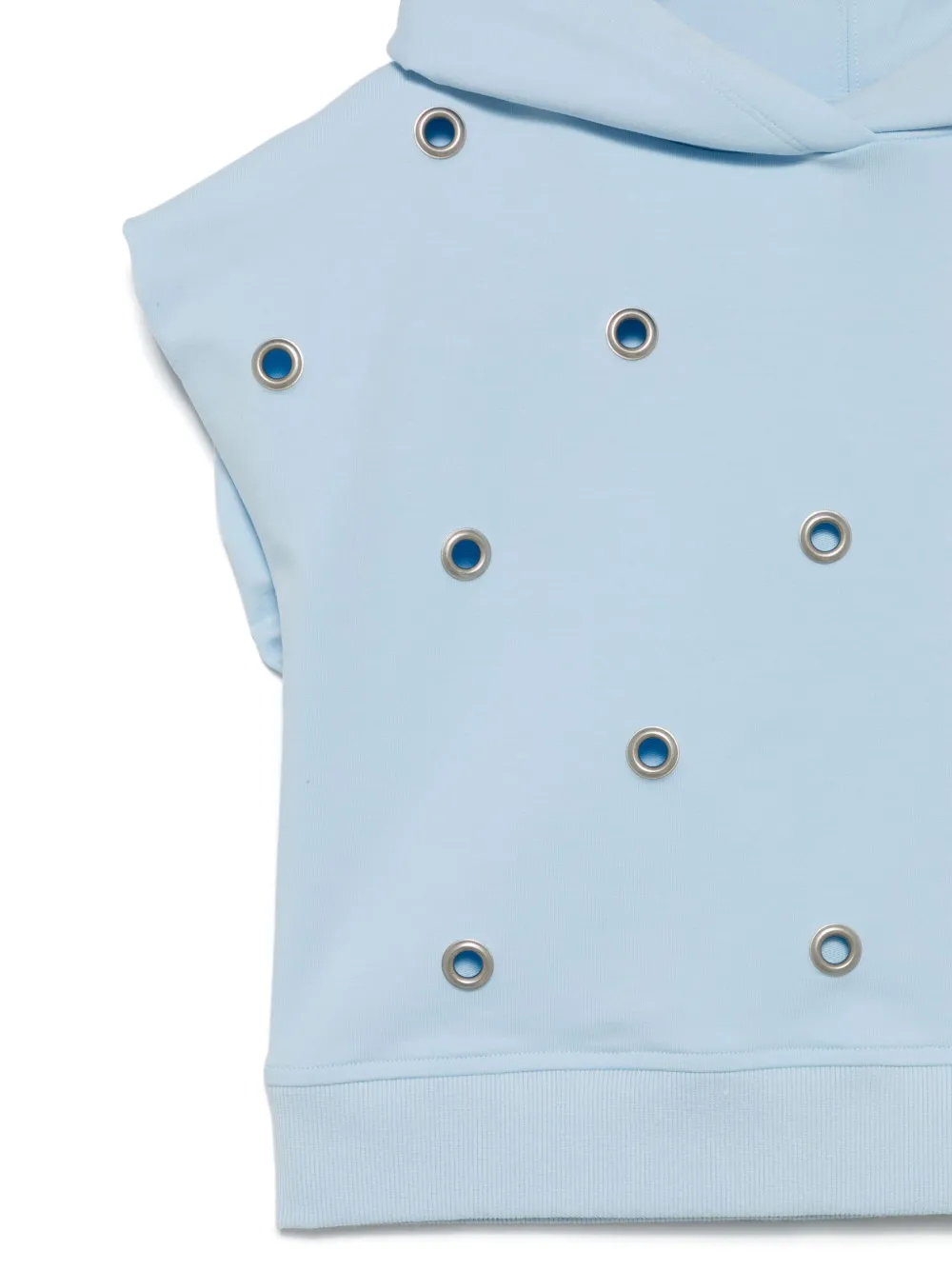 Monnalisa Hoodie verfraaid met ringlets Blauw