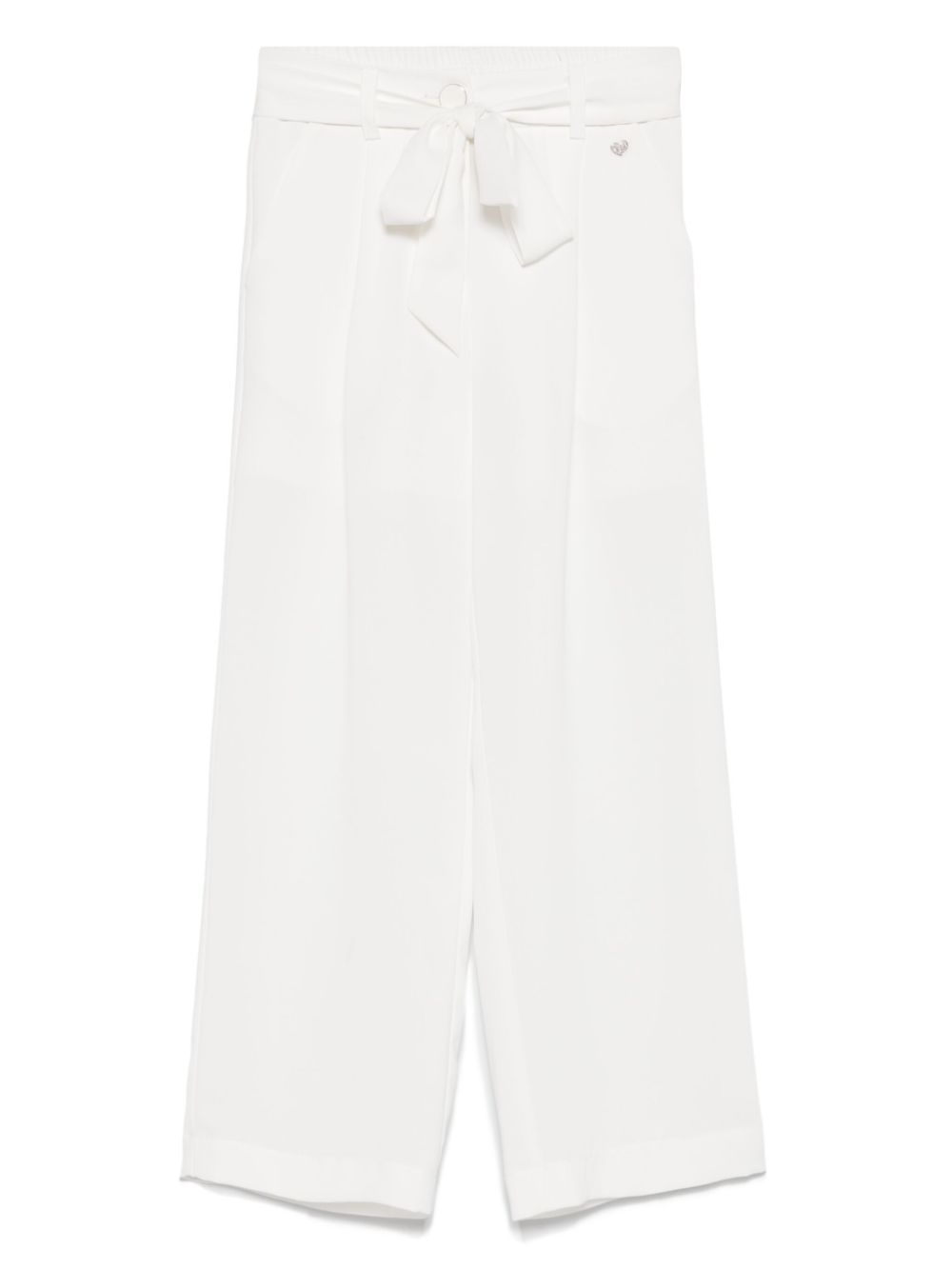 Monnalisa belted trousers - White