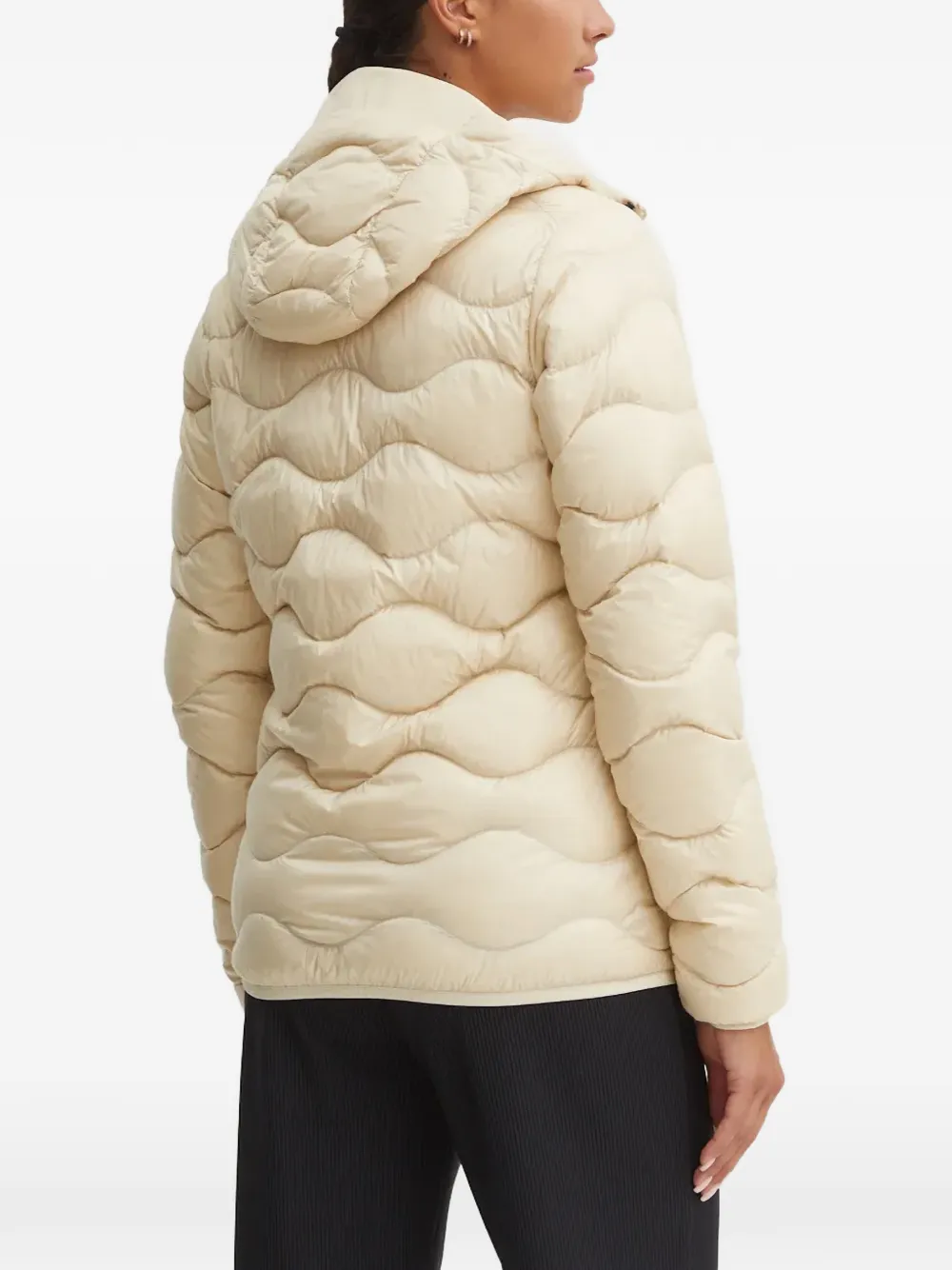 Peak Performance quilted hooded jacket Beige