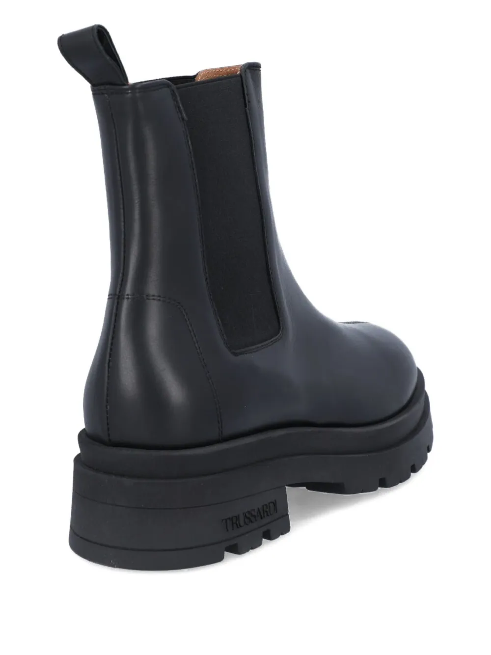 Trussardi Chunky-platform Chelsea Boots In Black