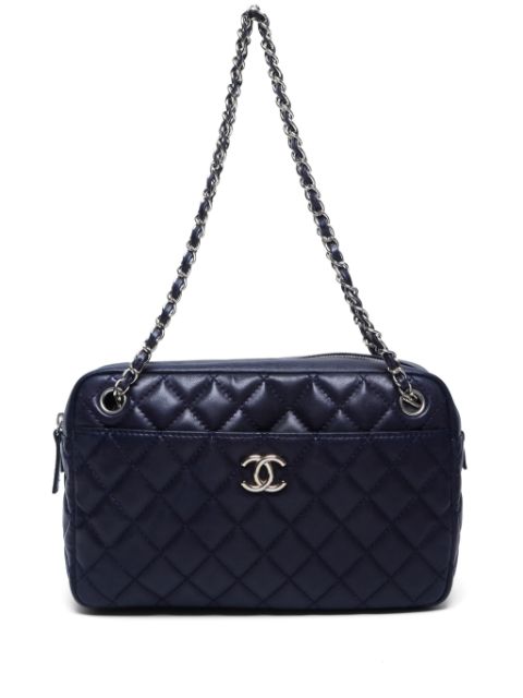 CHANEL 2008-2009 CC diamond-quilted shoulder bag Women