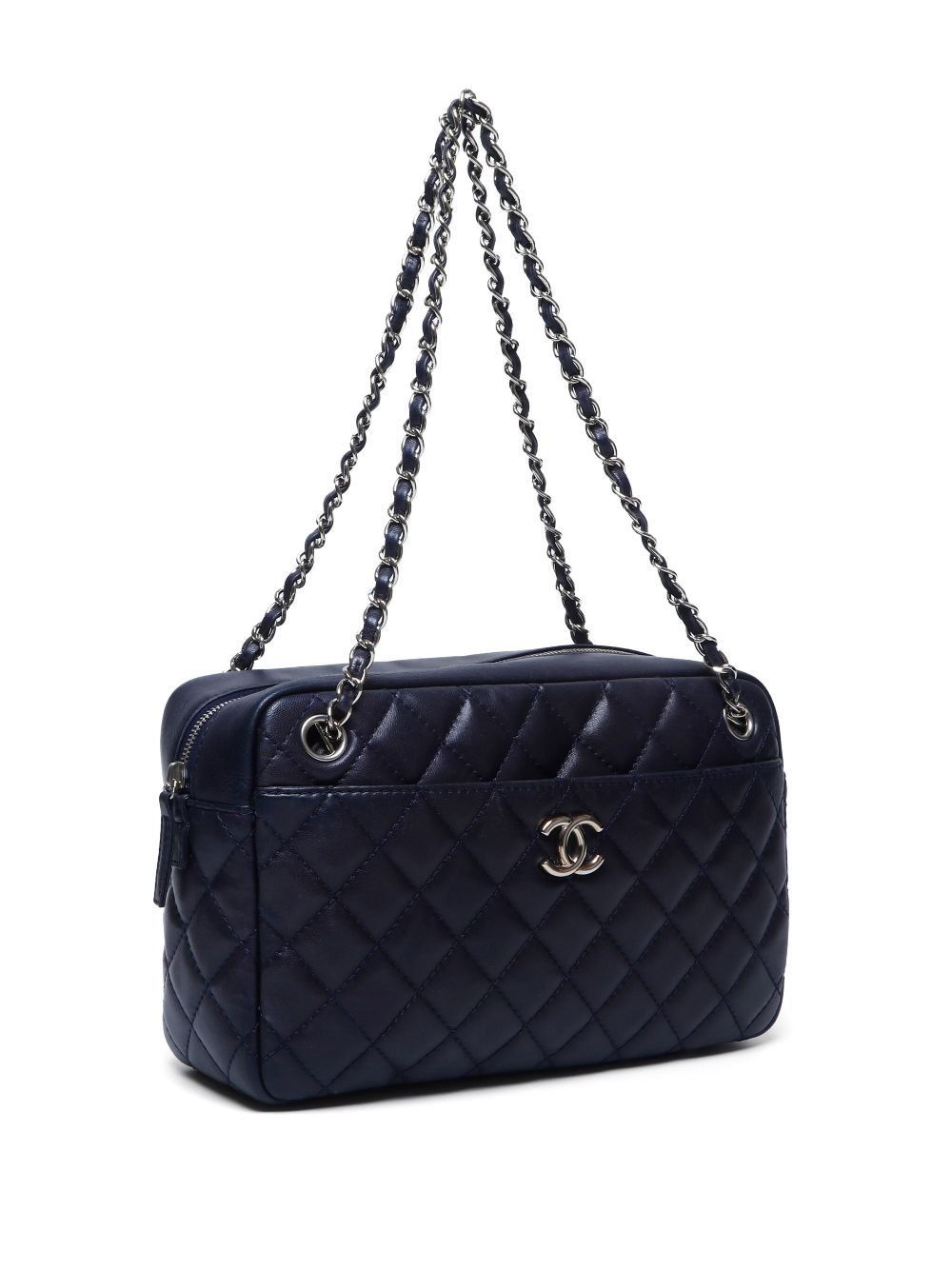 CHANEL 2008-2009 CC diamond-quilted shoulder bag Women