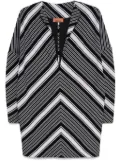 Missoni plunging V-neck oversized-sleeve mini dress - Black