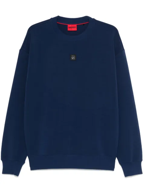 HUGO logo-patch sweatshirt