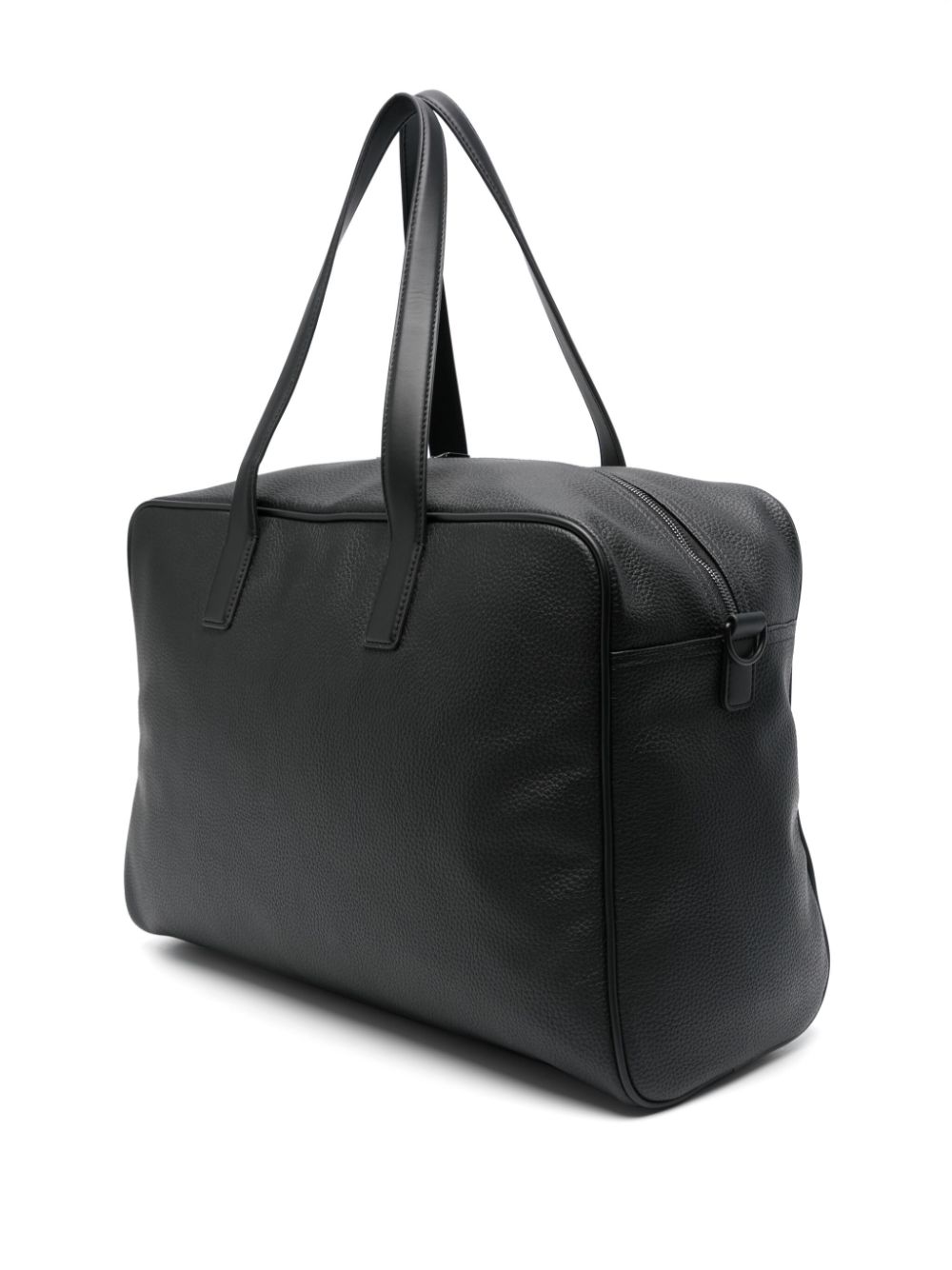 HUGO logo-plaque holdall - Black