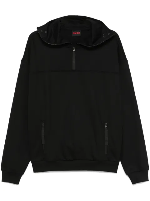 HUGO hoodie à col zippé