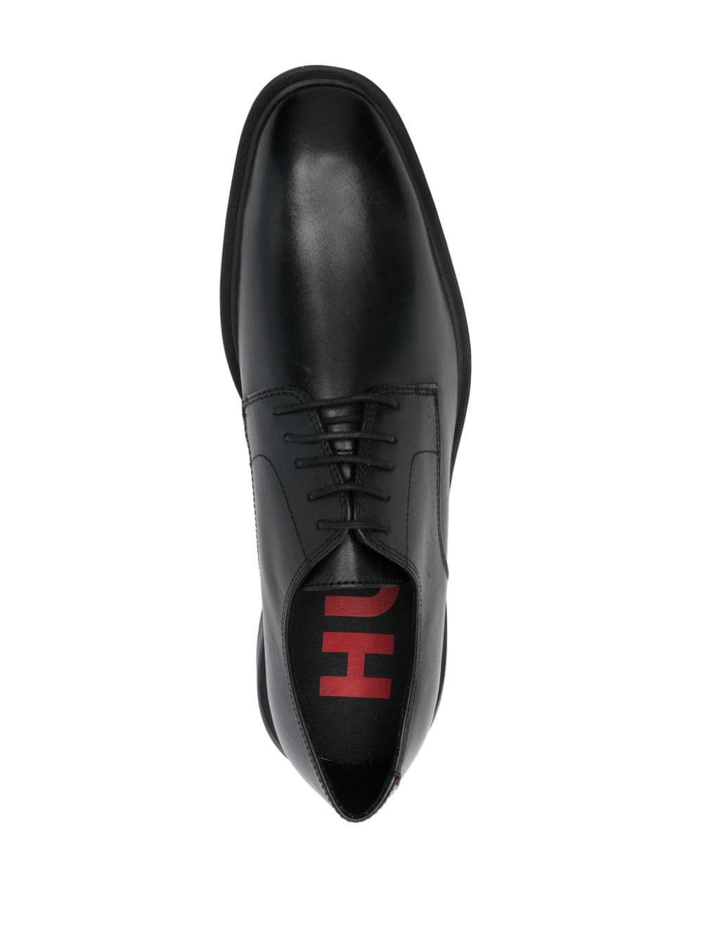 Shop Hugo Gryff Derby Shoes In Black