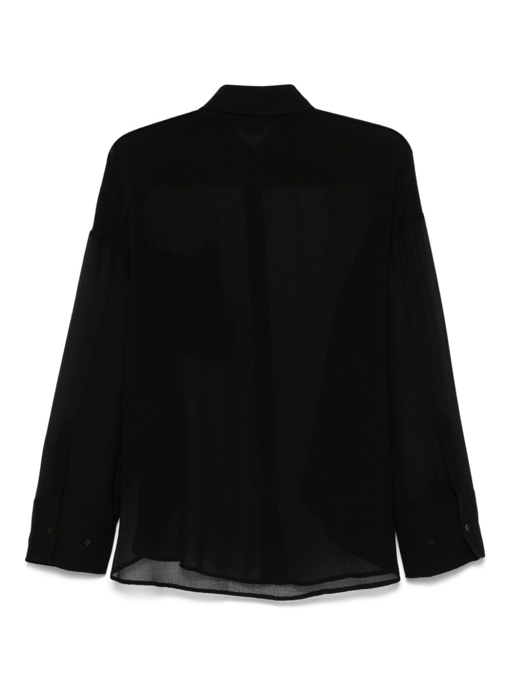 HUGO sheer shirt - Zwart