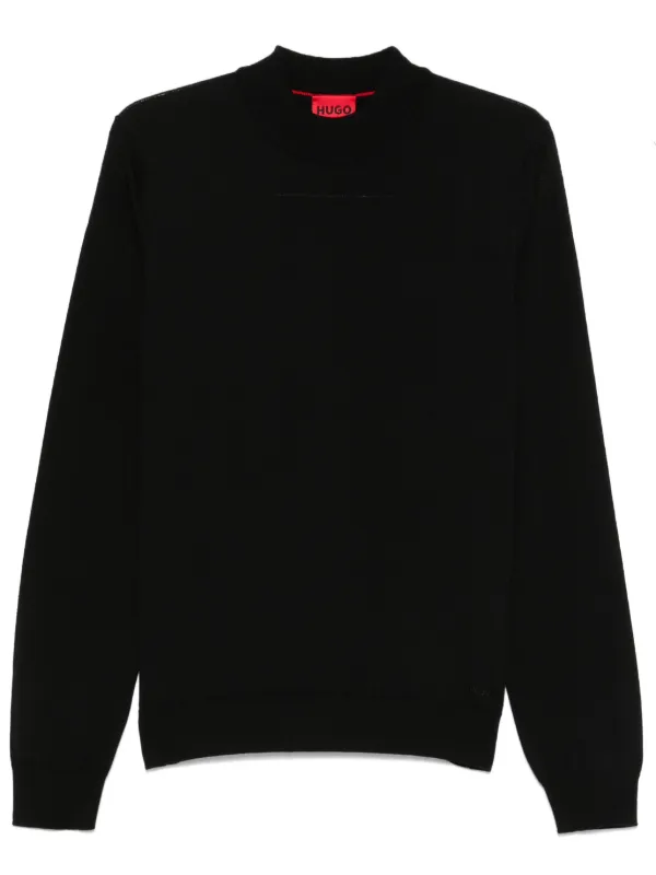 【送料&関税込】Hugo Boss Virgin Wool Sweater BOSS - Rollneck sweater in virgin wool - Light Brown