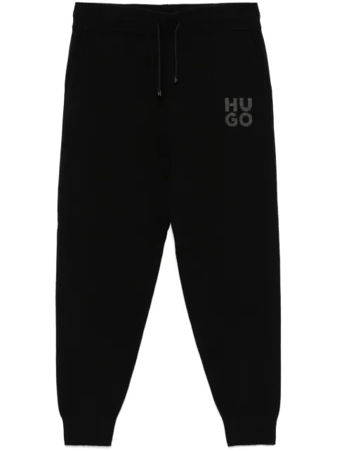 HUGO jacquard-logo trousers