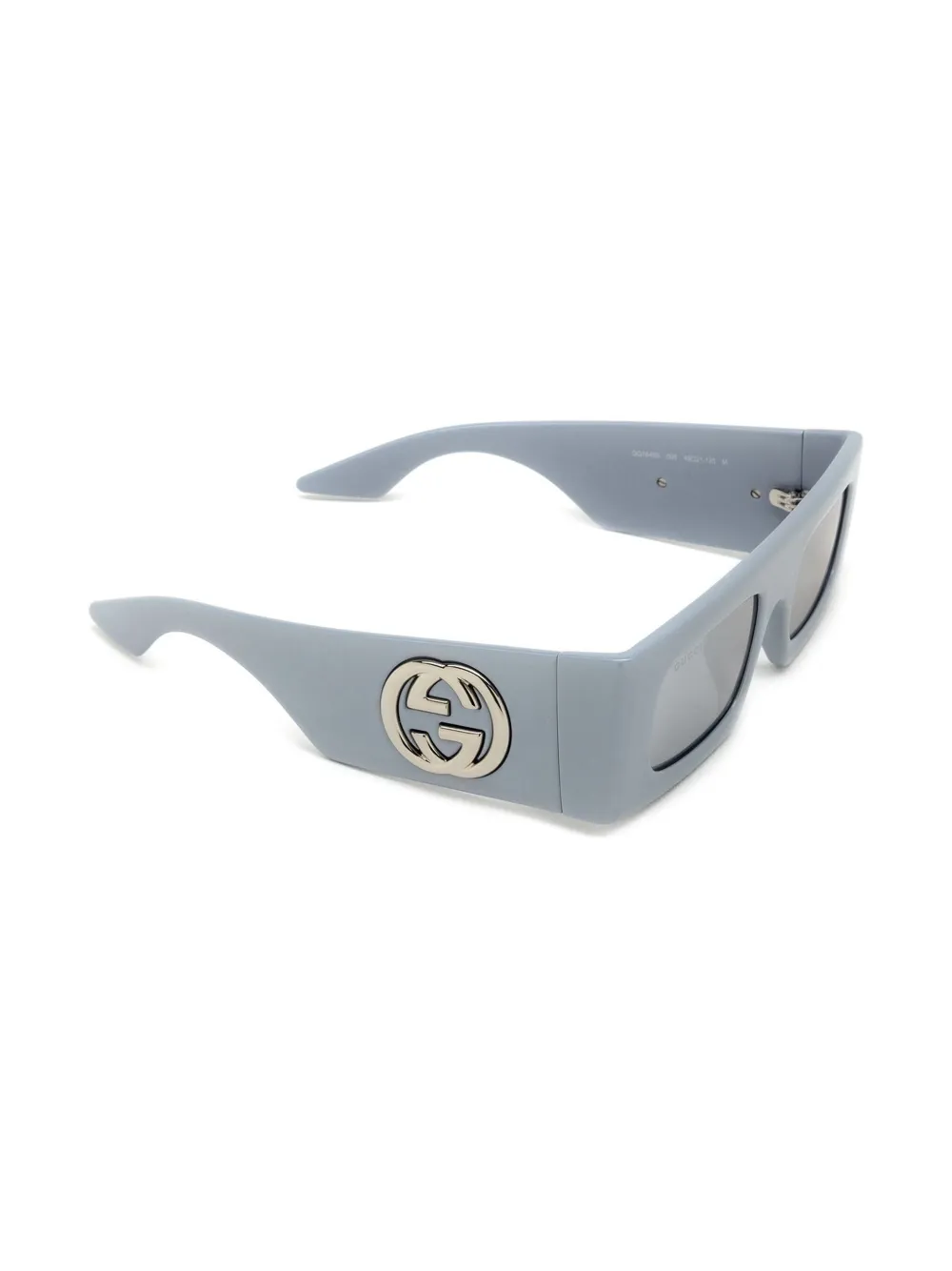 Gucci Eyewear Zonnebril met rechthoekig montuur Zilver